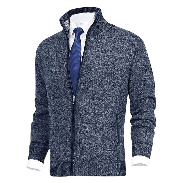 Knitted Cardigan Zip Up With Pockets