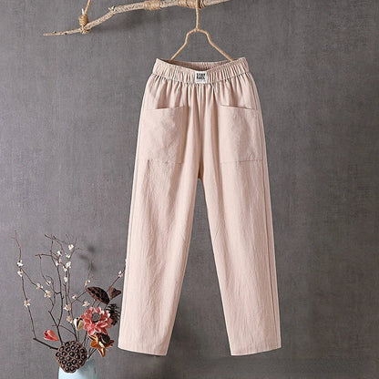Lightweight Women's Casual Summer Pants with Pockets
