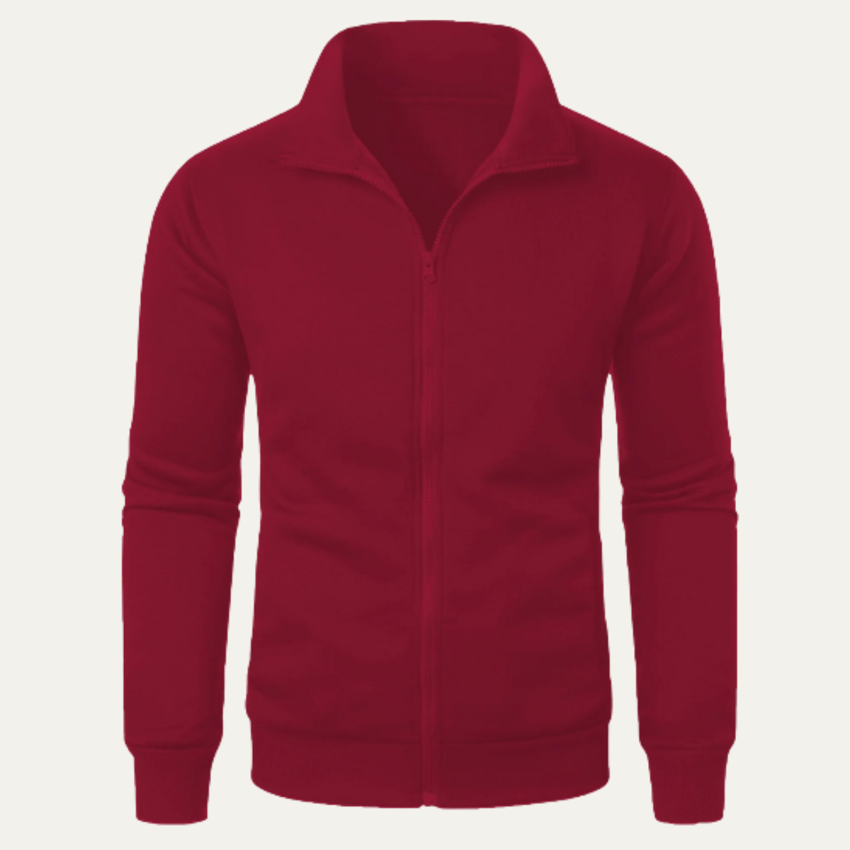 Men's Lightweight Zip Up Jacket Stand Collar Casual