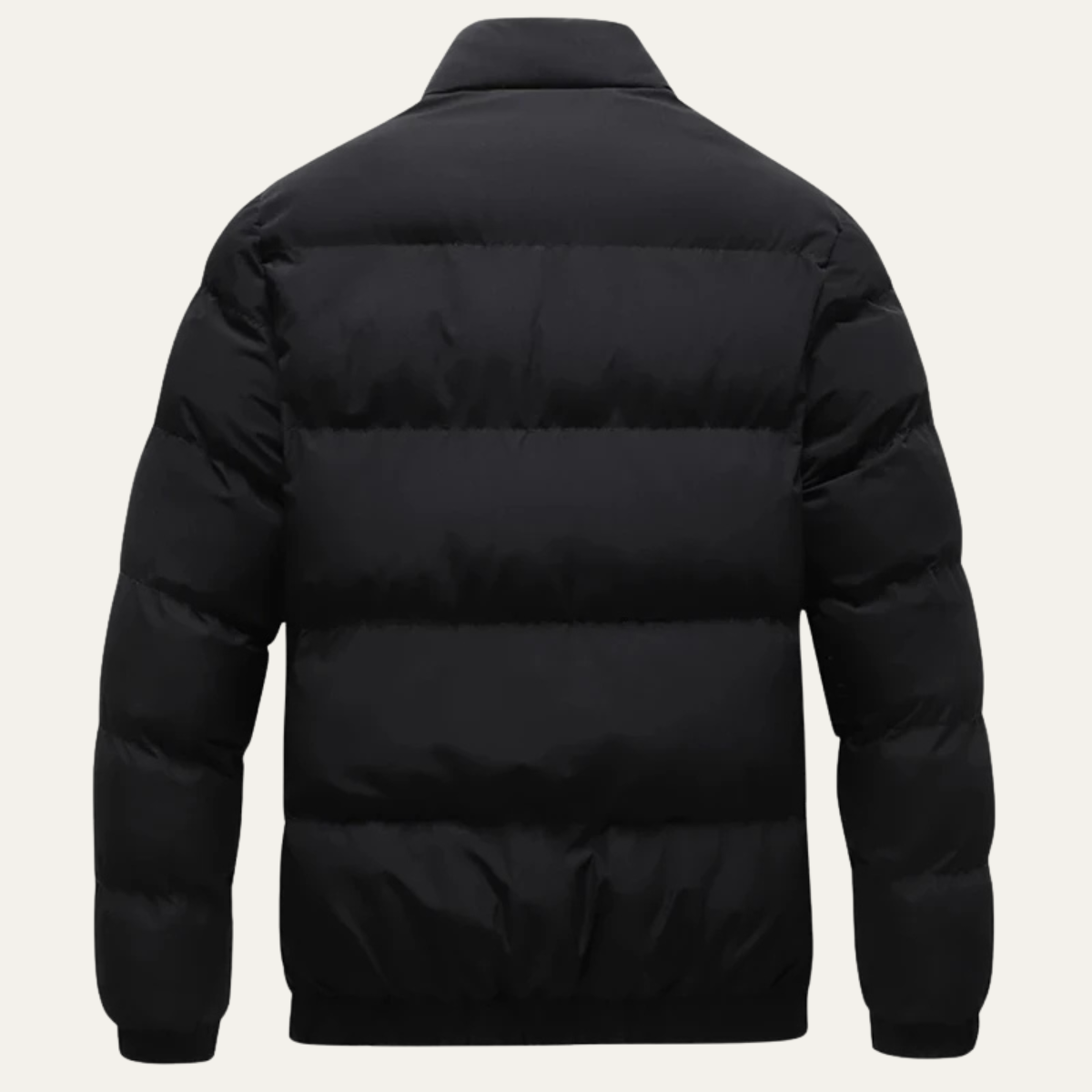 Men's Winter Puffer Jacket Thick Padded Waterproof Black
