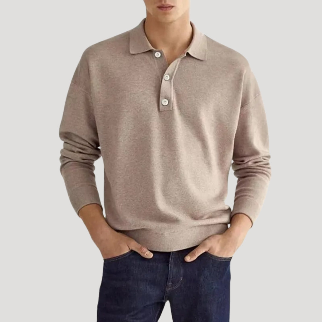 Men's Classic Spring Polo Sweater
