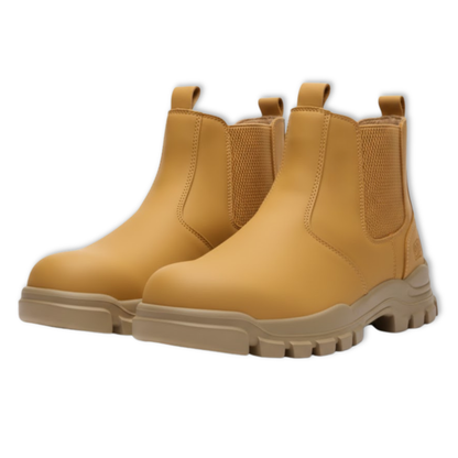 Durable Mens Insulated Work Boots Steel Toe Waterproof