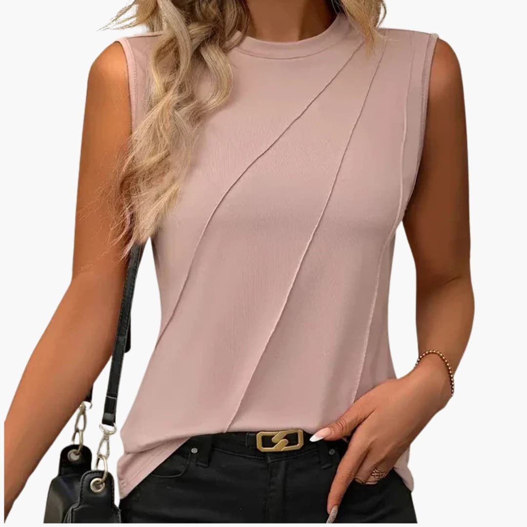 Women's Classic Long Sleeve Blouse Woven V-Neck Regular Fit