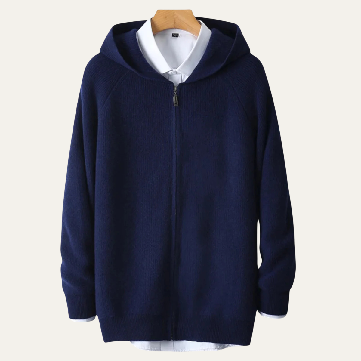 Men's Merino Wool Zipped Sweater Soft