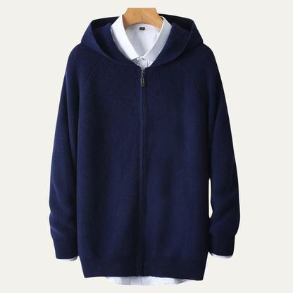 Men's Merino Wool Zipped Sweater Soft