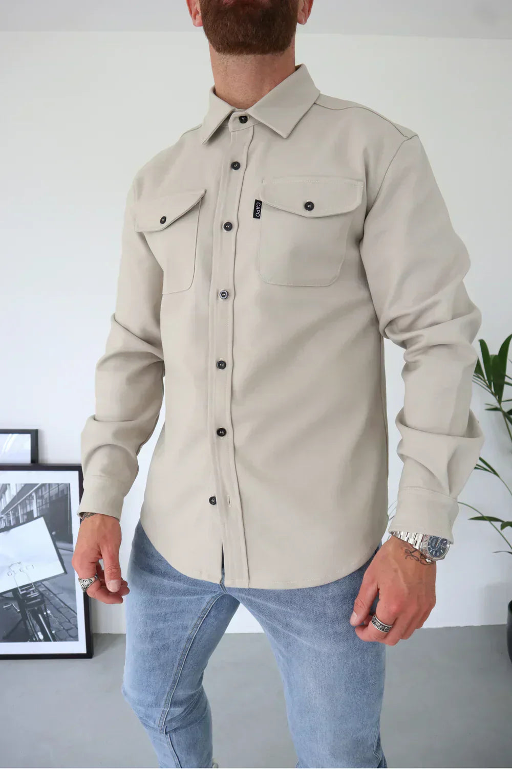 Casual Men's Spring Button Jacket Shirt