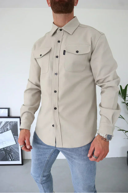 Casual Men's Spring Button Jacket Shirt