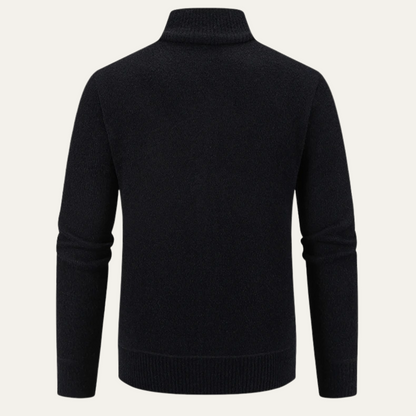 Men's Knit Zip Cardigan With Pockets