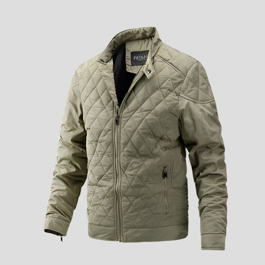 Men's Quilted Jacket Elegant Black