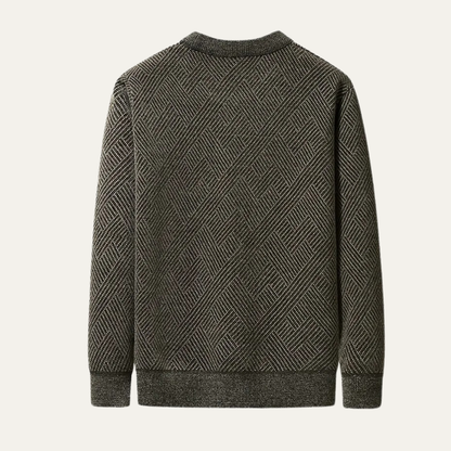 Men's Fleece Lined Winter Sweater