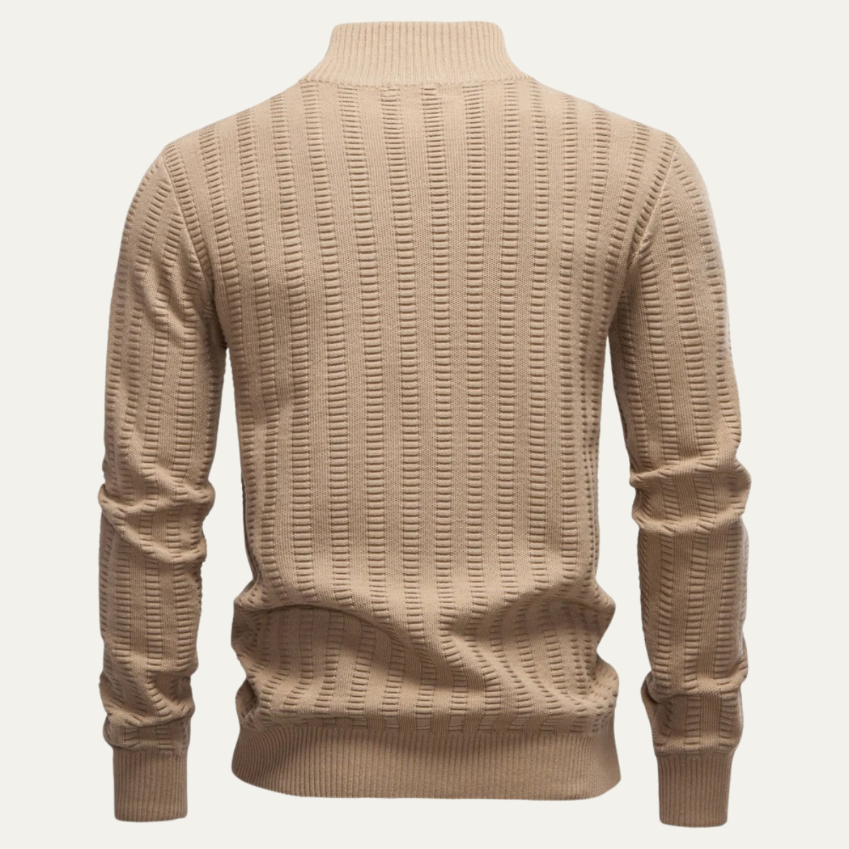 Men's Quarter Zip Winter Sweater