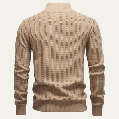 Men's Quarter Zip Winter Sweater
