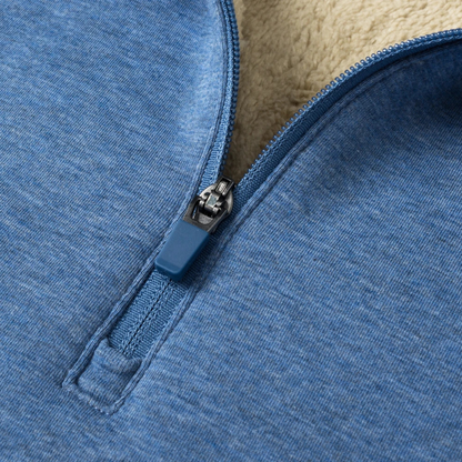 Men's Fleece Half Zip Turtleneck Sweater