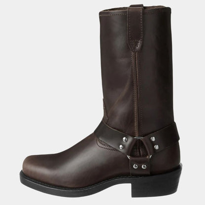 Ladies Low Heel Buckle Boots