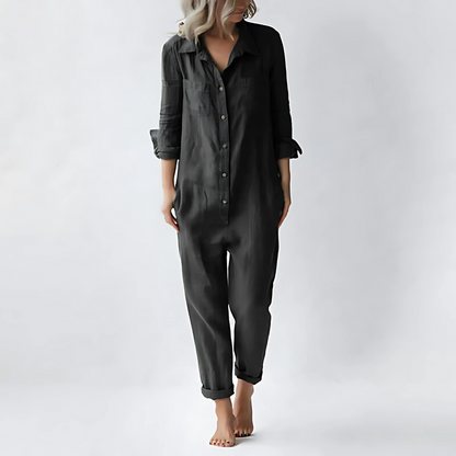 Women's Cotton Linen Jumpsuit