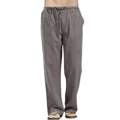 Ralph Men's Linen Pants Breathable Oversized Fit