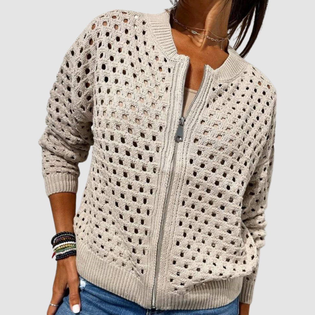 Lightweight Open-Front Sweater Cardigan