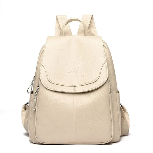 Women's Leather Backpack Timeless Style - VibreMode