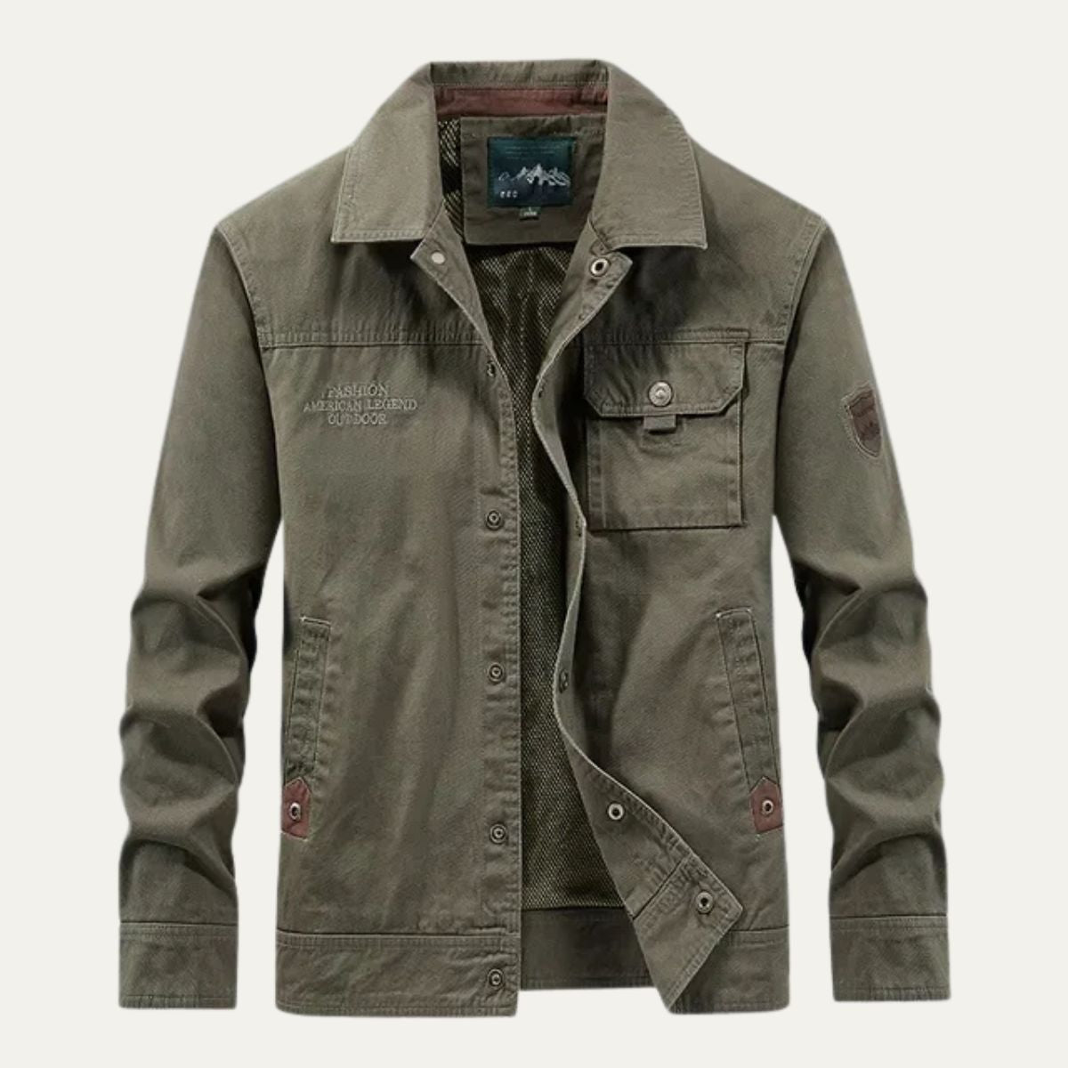 Men's Tactical Cargo Jacket Waterproof Multi-Pocket