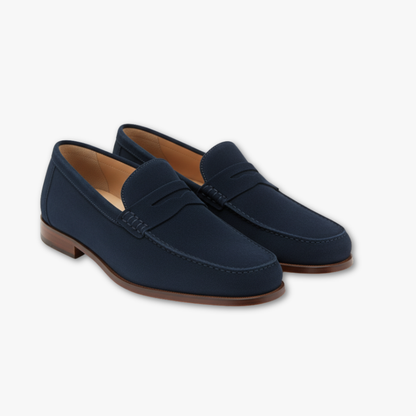 Classic Brown Leather Slip On Shoes