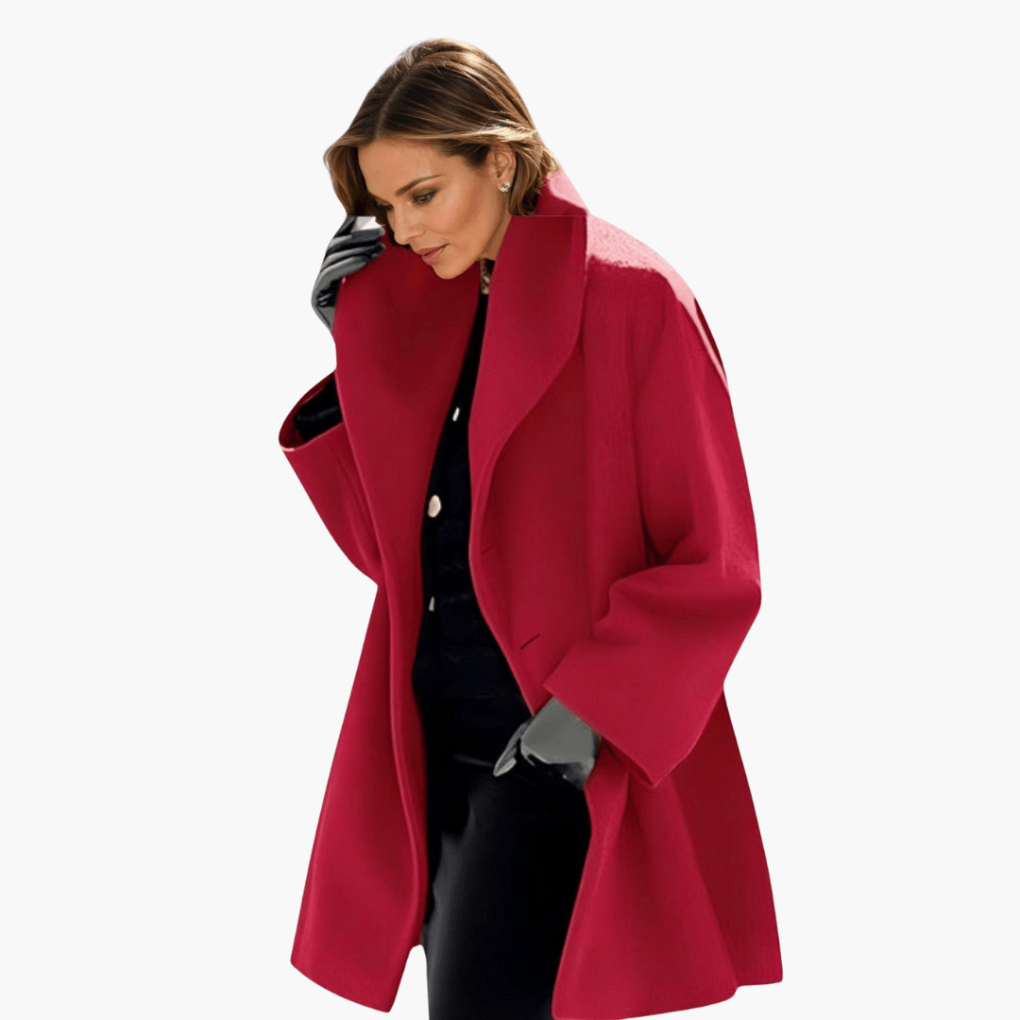 Women's Long Sleeve Wide Collar Jacket