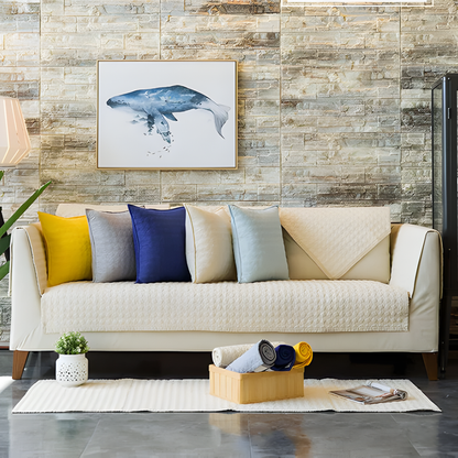Quilted Sectional Sofa Slipcover