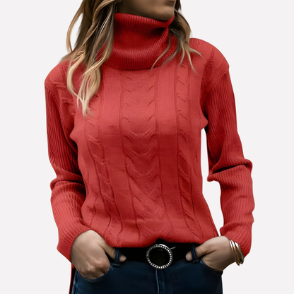 Women's Turtleneck Sweater Relaxed Fit