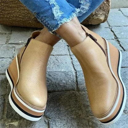 Comfortable Daily Low Heel Ankle Boots