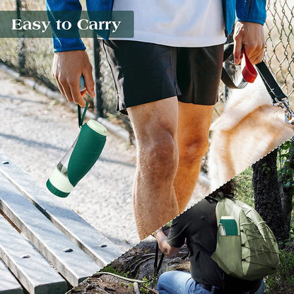 Portable Dog Water Food Bottle 2-In-1 Design