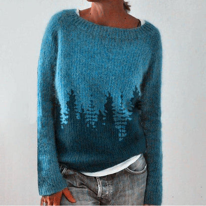 Women's Retro Pattern Sweater Autumn - VibreMode