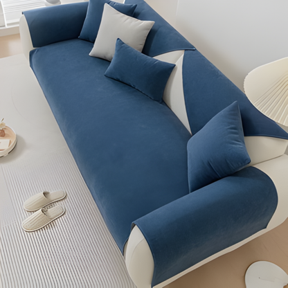 Linen Sectional Sofa Slipcover - VibreMode