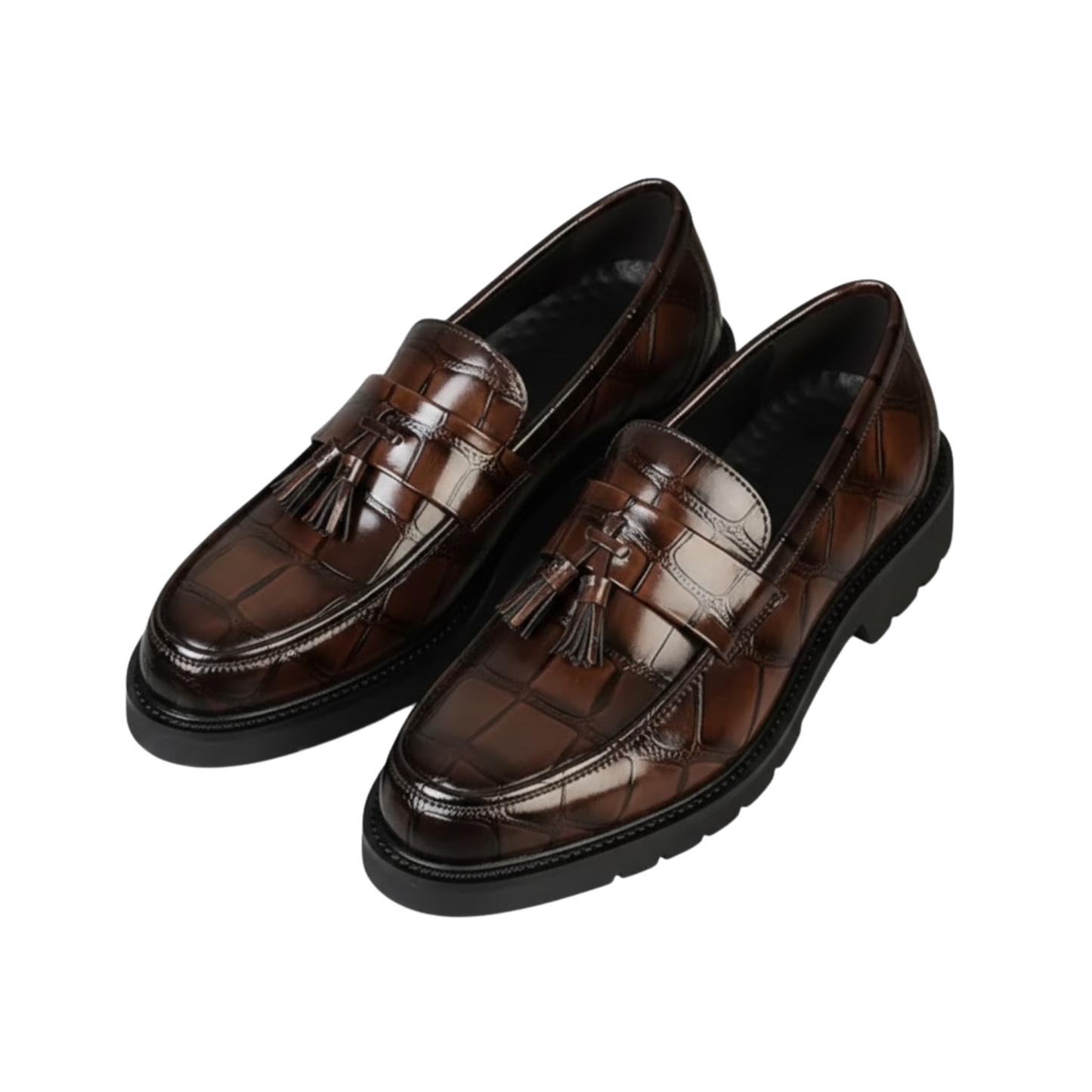Classic Slip On Leather Loafer Shoes - VibreMode