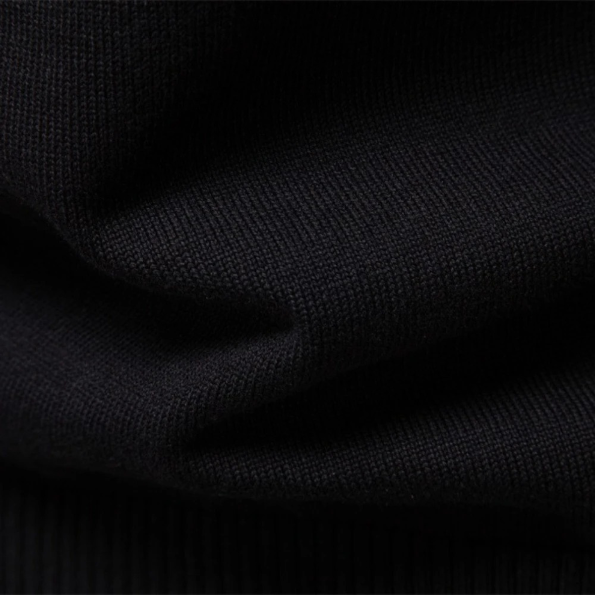 Men's Half Zip Wool Blend Sweater
