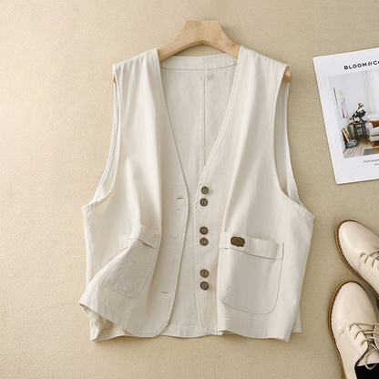 Casual Open Front Vest - VibreMode