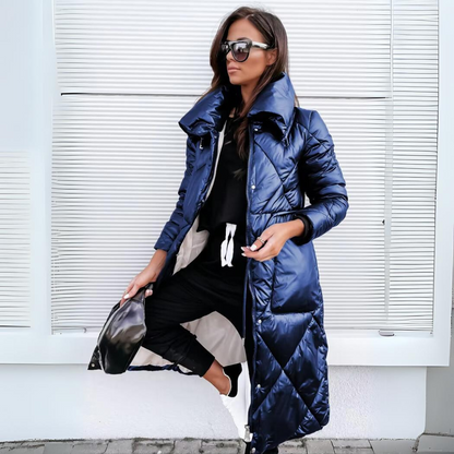 Stylish Faux Fur Parka Coat
