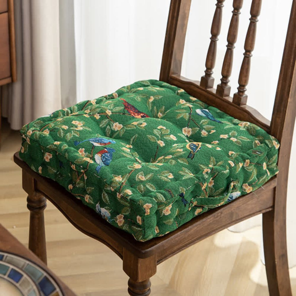 Dining Chair Seat Pad Thick Padded With Ties
