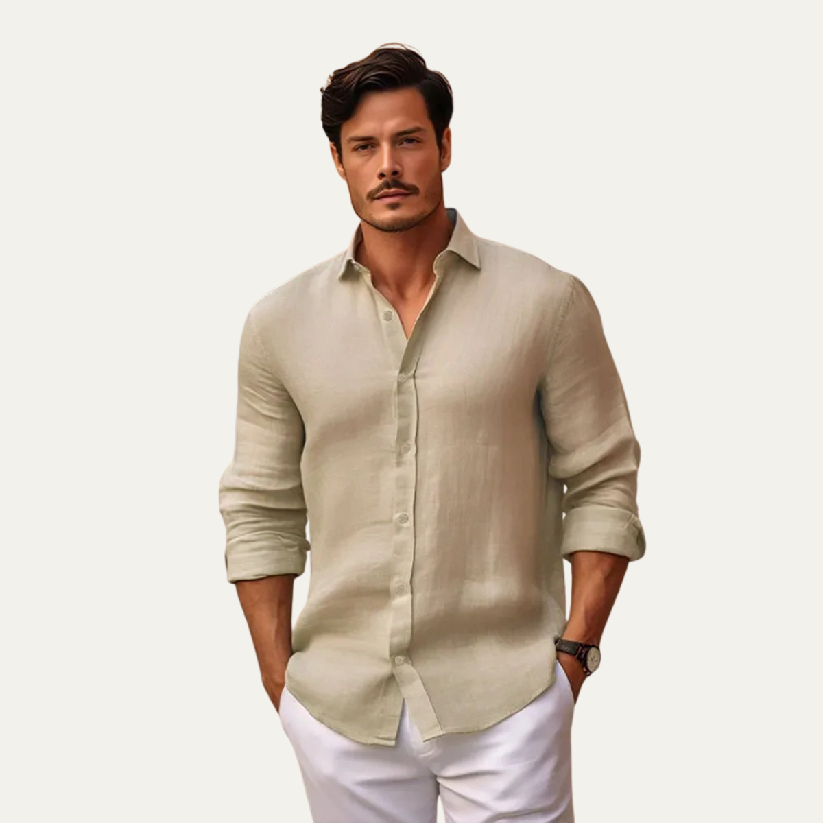 Men's Slim Fit Breathable Button Down Shirt