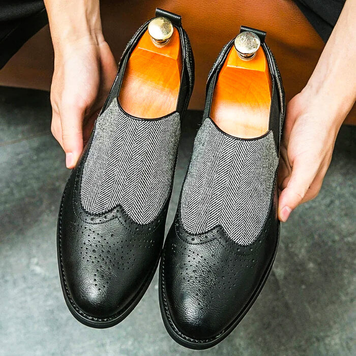 Luxury Italian Leather Slip On Shoes