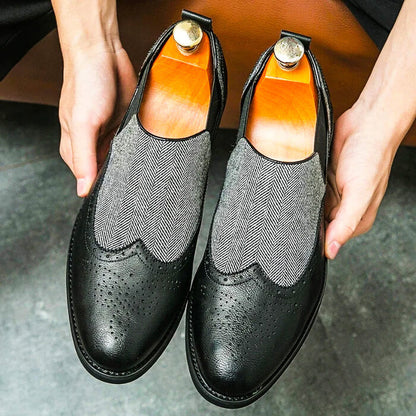 Luxury Italian Leather Slip On Shoes