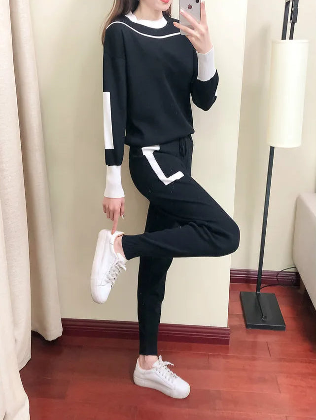 Women's Warm Knitted 2-Piece Set