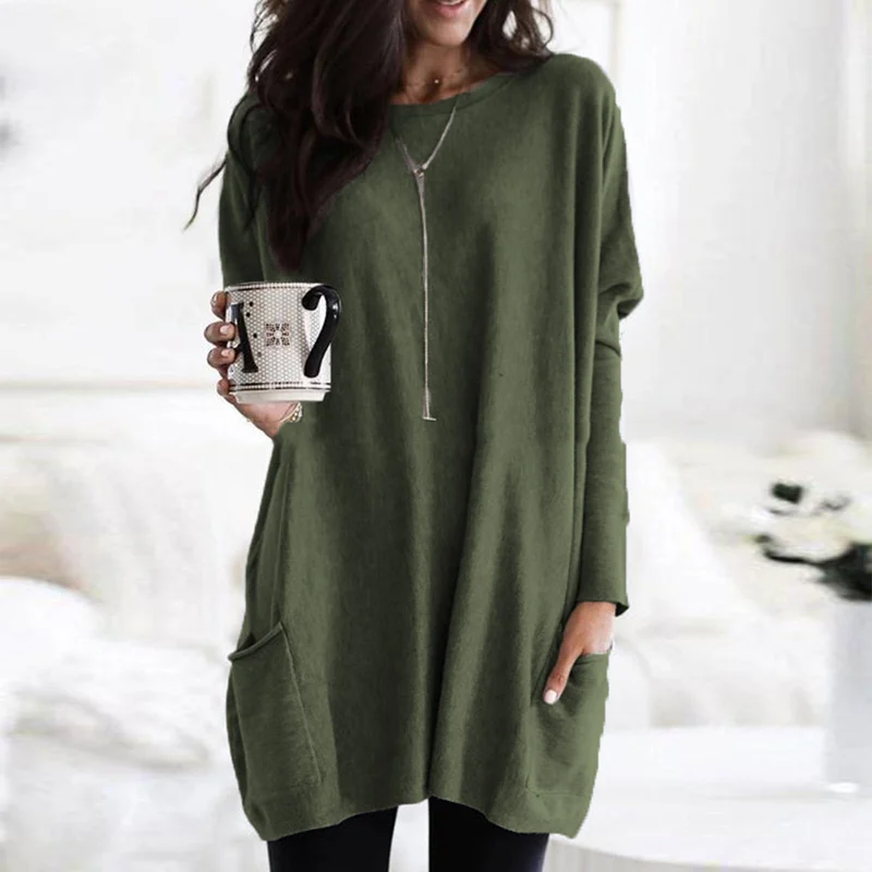 Women's Oversized Tunic with Pockets