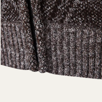Men's Knit Zip Up Jacket Winter Casual