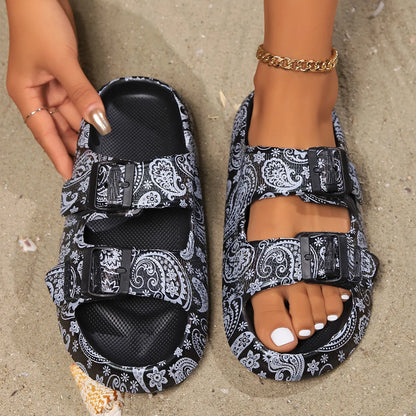 Comfortable Women's Flat Strap Sandals