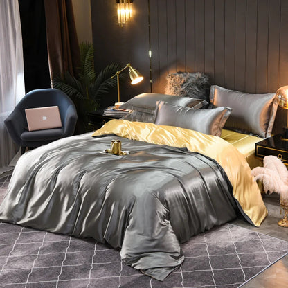 Satin Bedding Set Soft Elegant Design