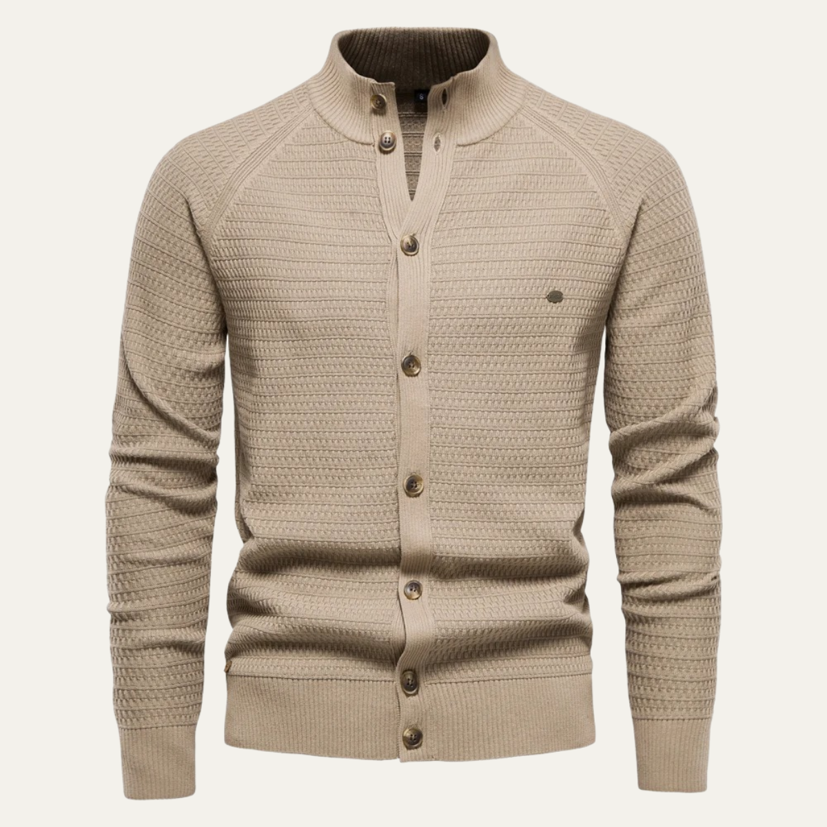 Men's Knitted Cotton Cardigan Button Up Casual