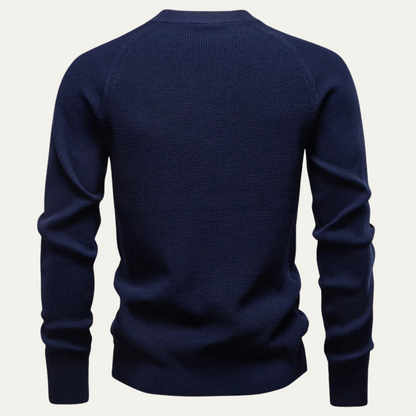 Men's Slim Fit Soft Knit Sweater Red