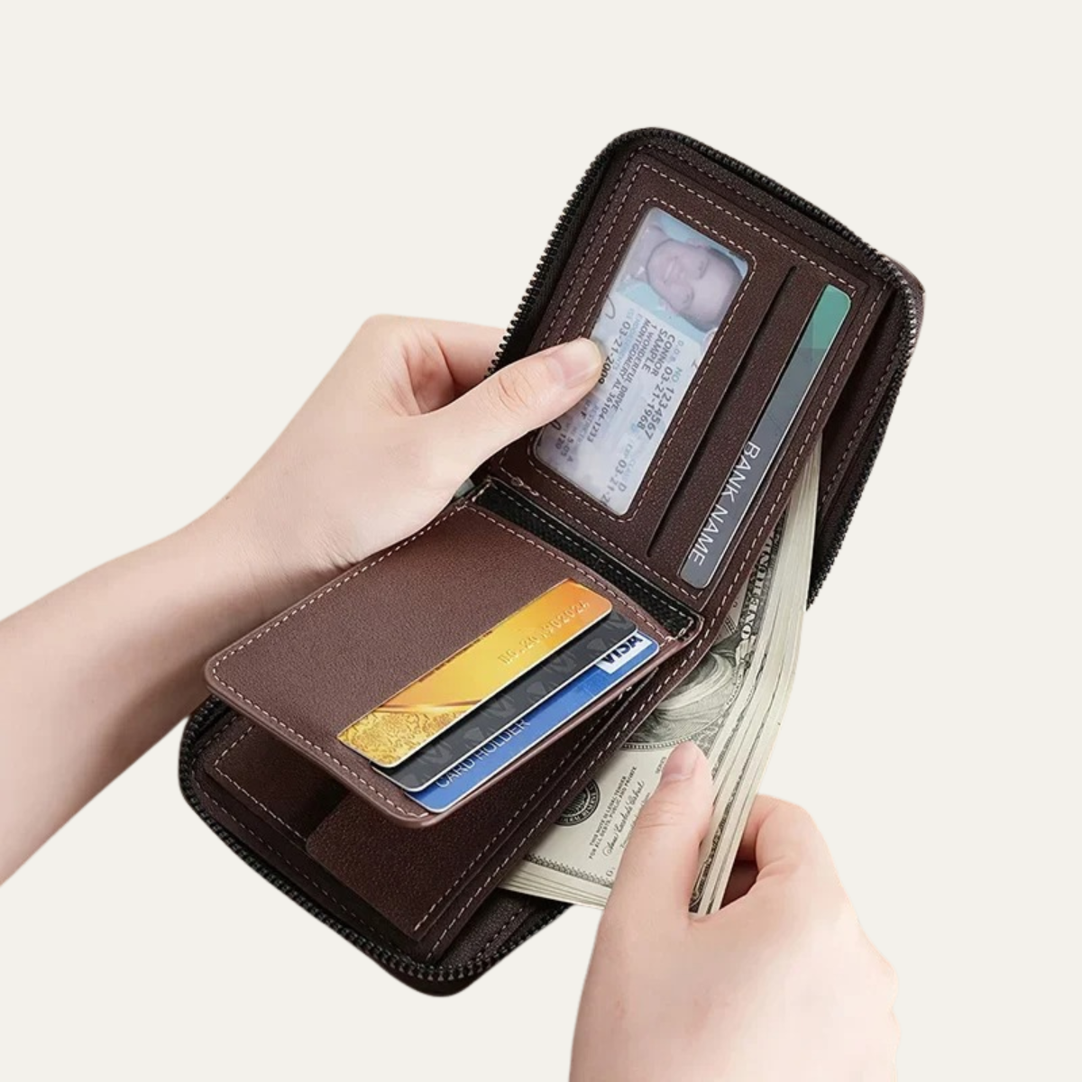 Men's Leather Coin Purse Wallet