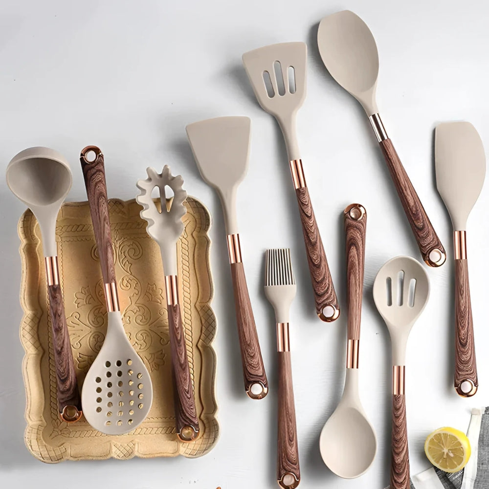 Silicone Cooking Utensil 10 Piece Set - VibreMode
