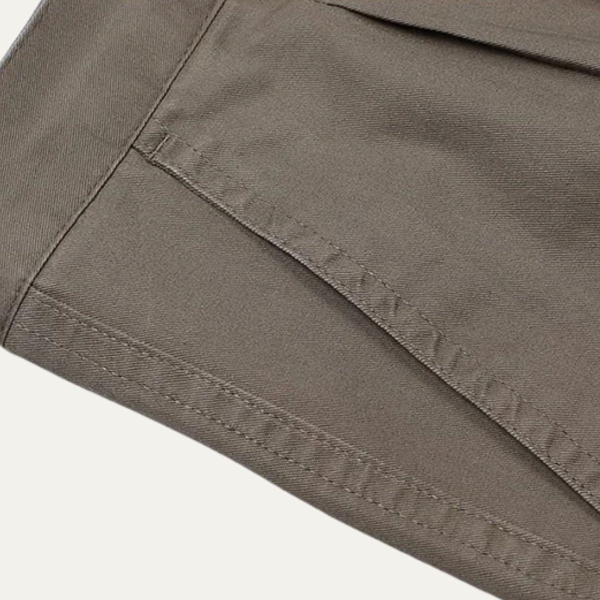 Men's Double Pleated High Waist Straight Leg Pants