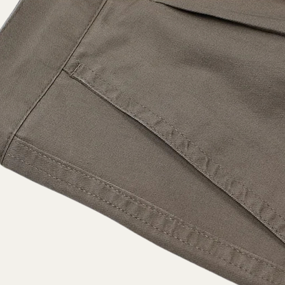 Men's Double Pleated High Waist Straight Leg Pants